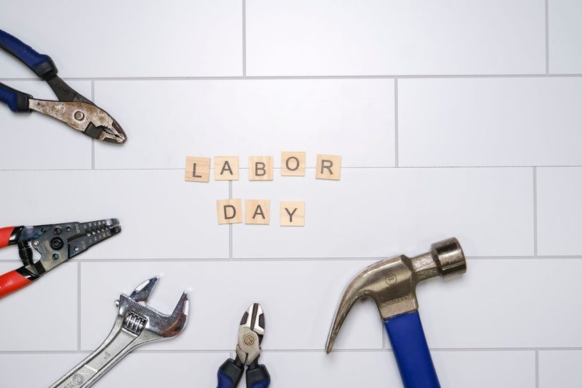 Tools arranged on a wall by how often they are reached for
